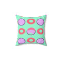 Colorful Circles Pattern Polyester Square Pillow - DipaliZ