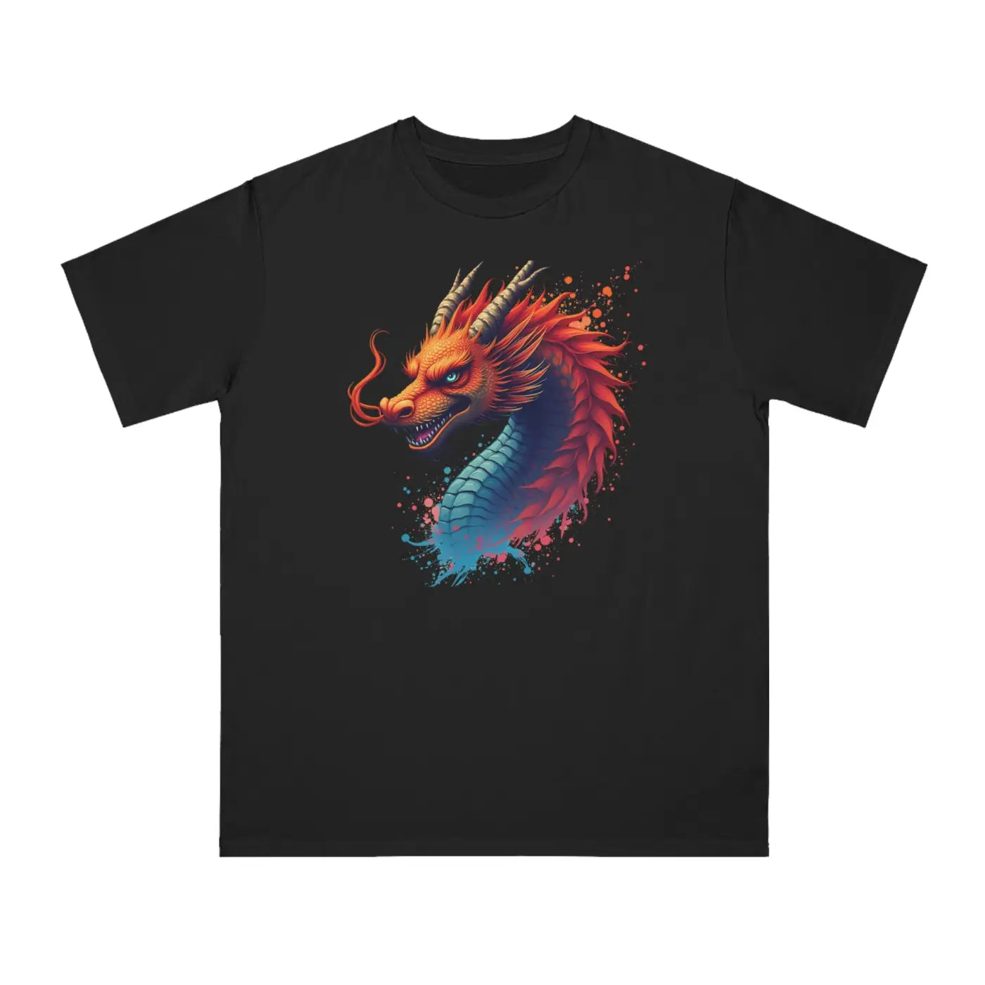Colorful Dragon Classic T Shirt - Bold Cotton Tee - DipaliZ