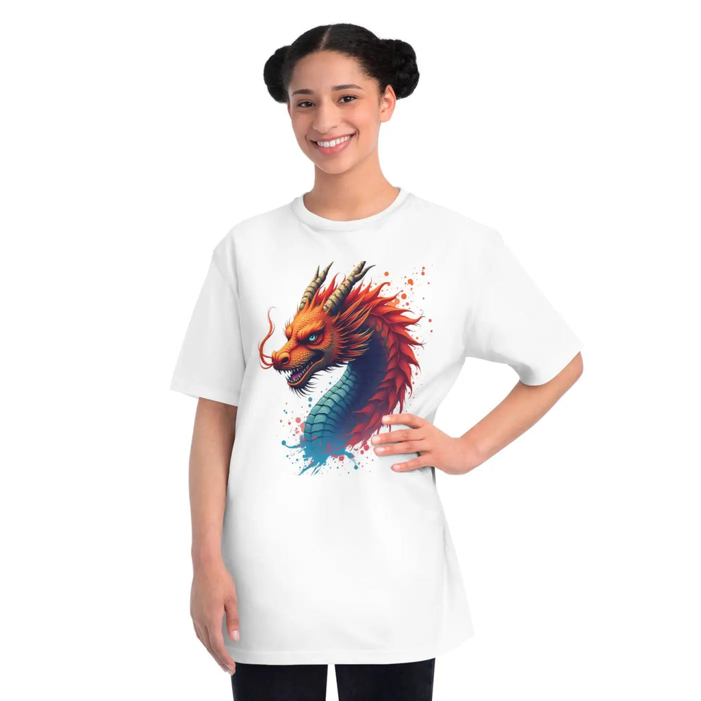 Colorful Dragon Classic T Shirt - Bold Cotton Tee - DipaliZ