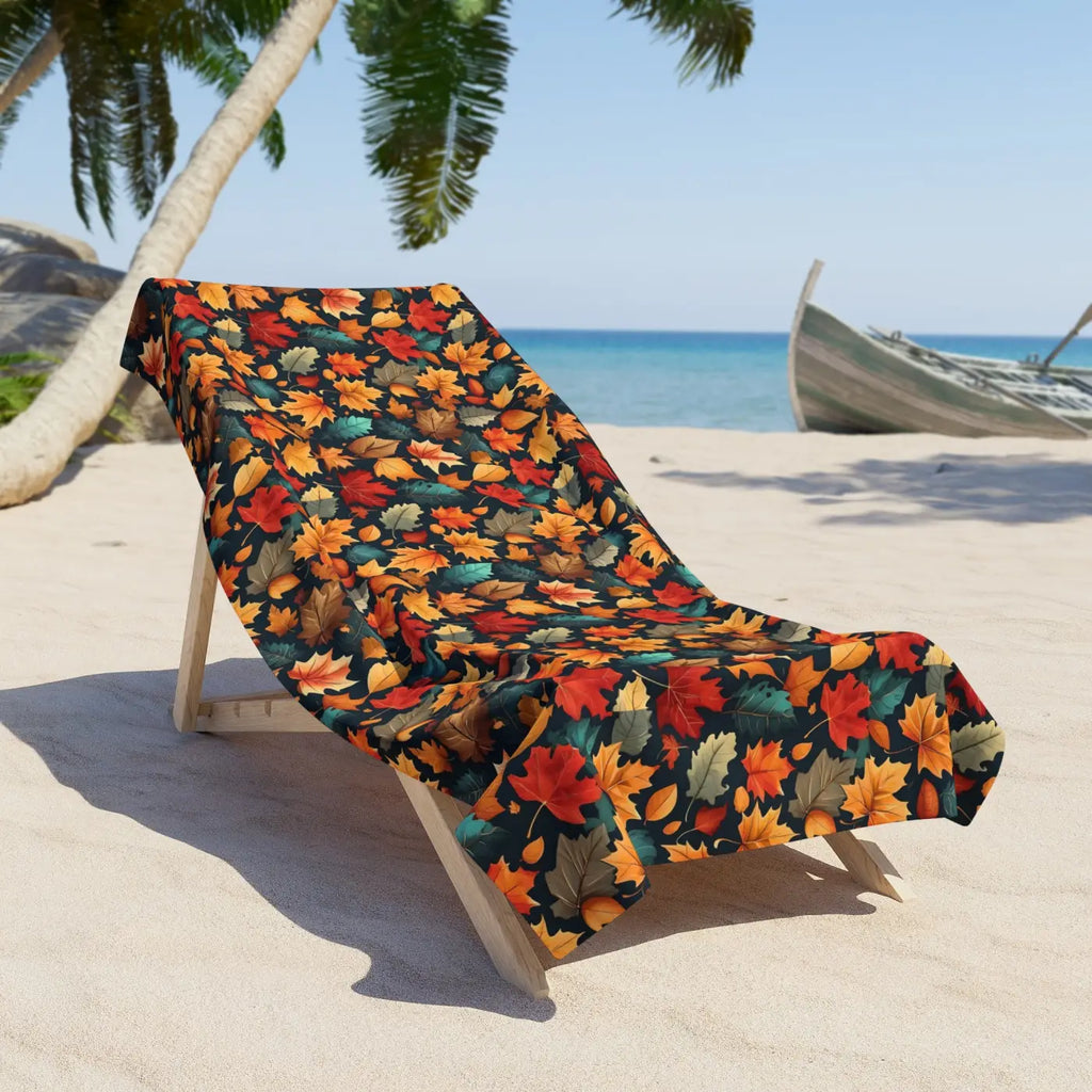 Colorful Fall Foliage Beach Towel - Soft and Luxurious - DipaliZ