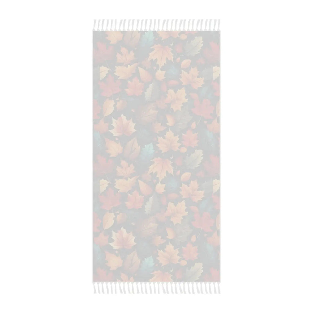 Colorful Fall Foliage Boho Beach Towel - Seasonal Style - DipaliZ