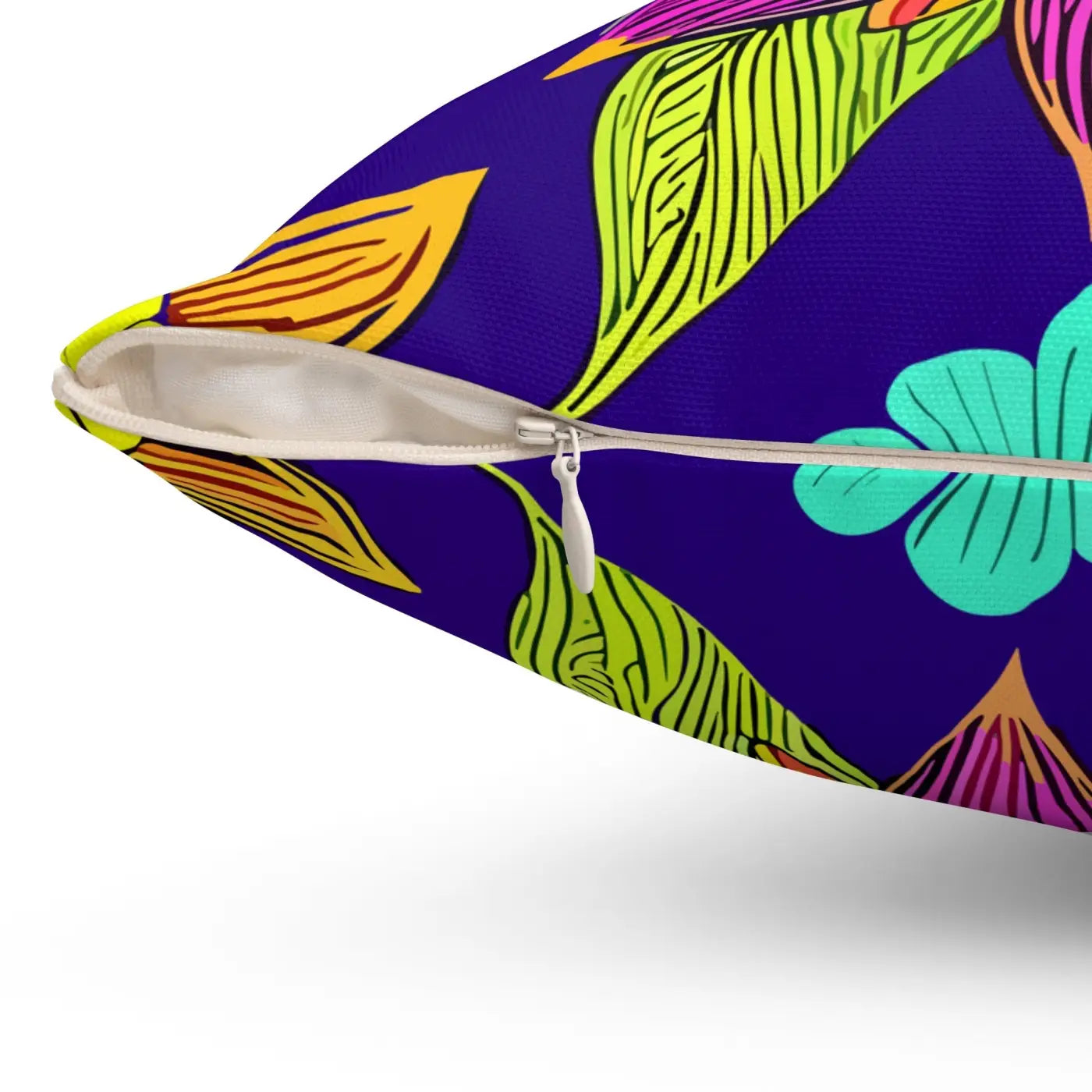 Colorful Flower Mandal Pillow - Spun Polyester Square - DipaliZ