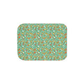 Floral Sherpa Blanket - Colorful Flowers on Green - DipaliZ