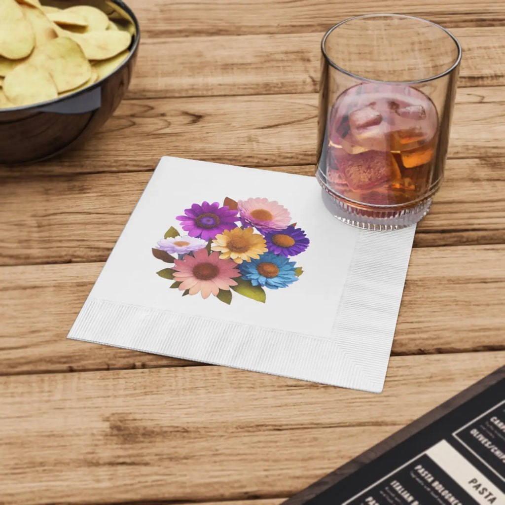 White Coined Napkins - Eco-Friendly Table Elegance - DipaliZ