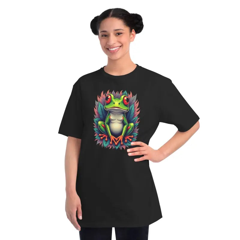 Colorful Frog Organic Unisex Classic T Shirt - Soft Cotton - DipaliZ
