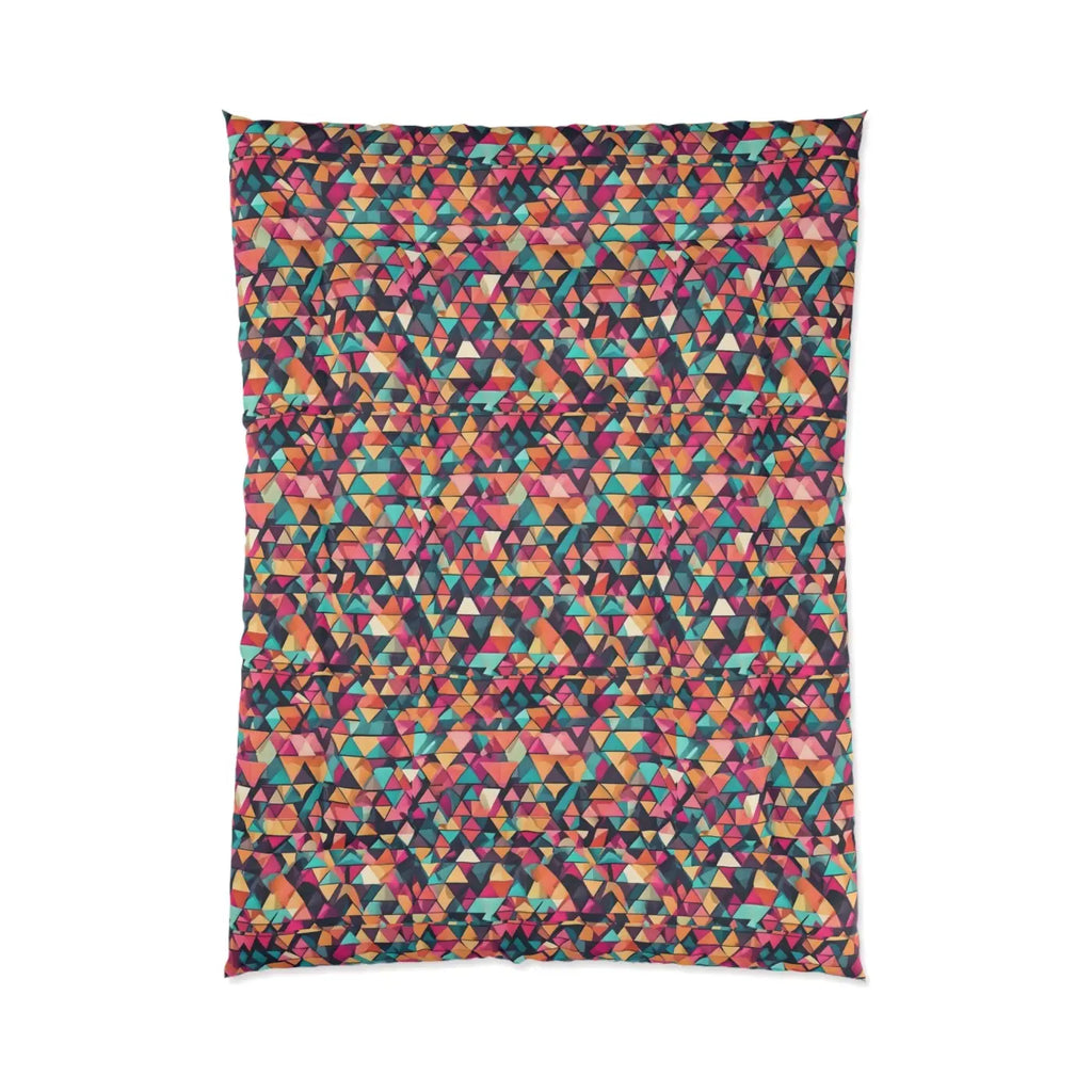 Geometric Abstract Polyester Comforter - Colorful Pattern - DipaliZ