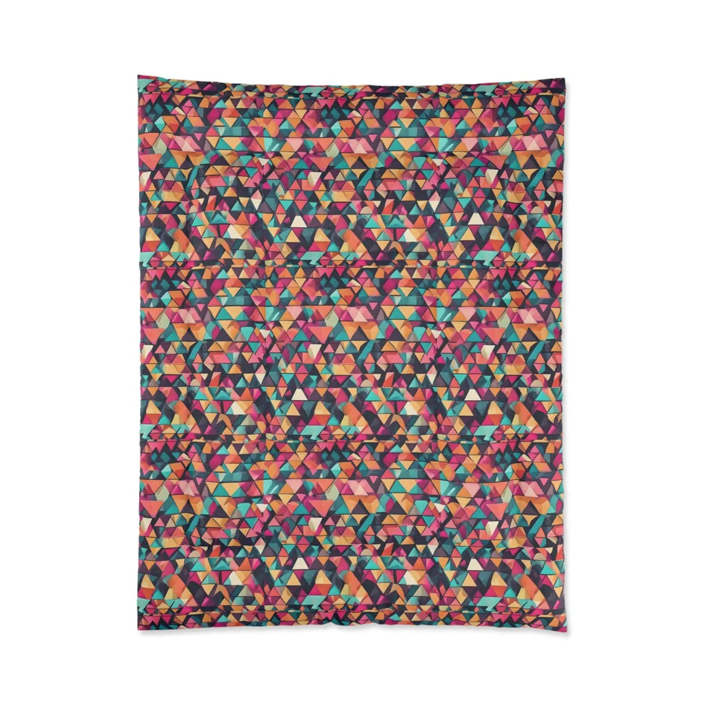 Geometric Abstract Polyester Comforter - Colorful Pattern - DipaliZ