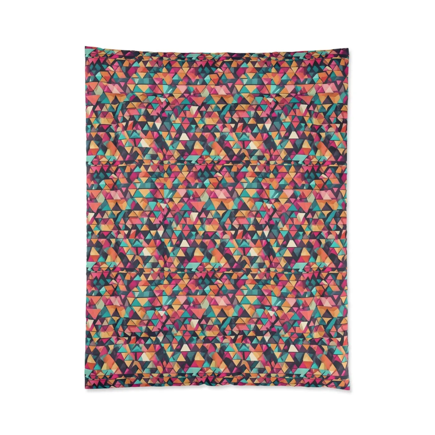 Geometric Abstract Polyester Comforter - Colorful Pattern - DipaliZ