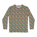 Long Sleeve AOP Tee - Colorful Geometric Pattern - DipaliZ