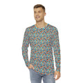 Long Sleeve AOP Tee - Colorful Geometric Pattern - DipaliZ