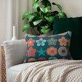 Geometric Spun Polyester Lumbar Pillow - Colorful Home Decor - DipaliZ