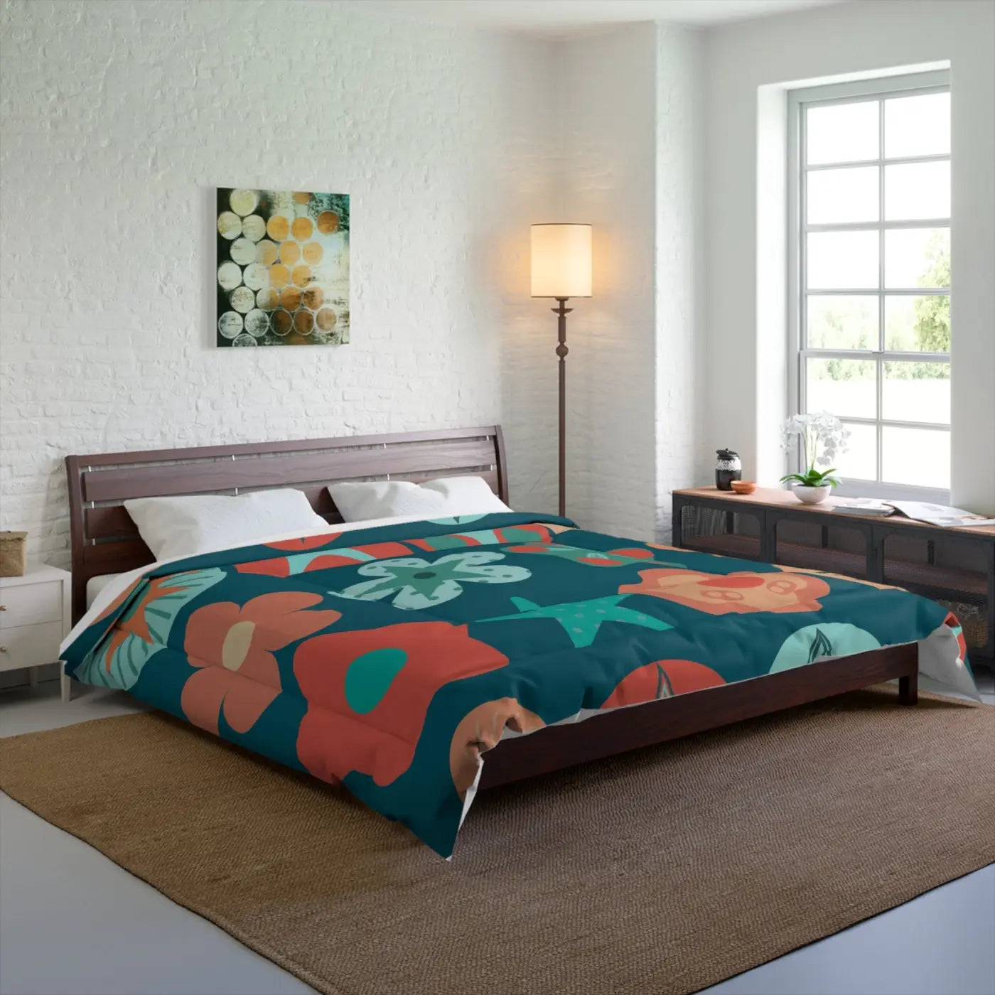 Vibrant Comforter - Colorful Geometrical Pattern - DipaliZ