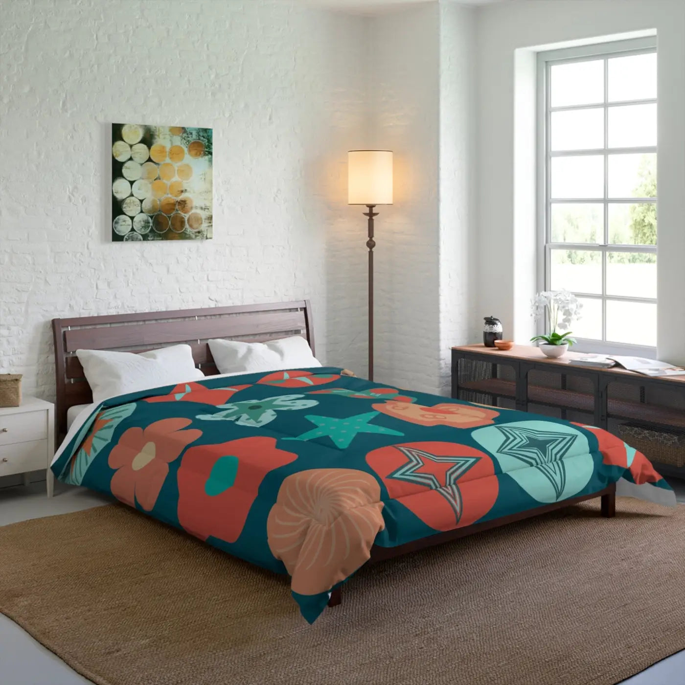 Vibrant Comforter - Colorful Geometrical Pattern - DipaliZ