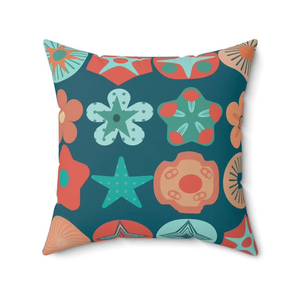 Polyester Square Pillow - Colorful Geometrical Pattern - DipaliZ