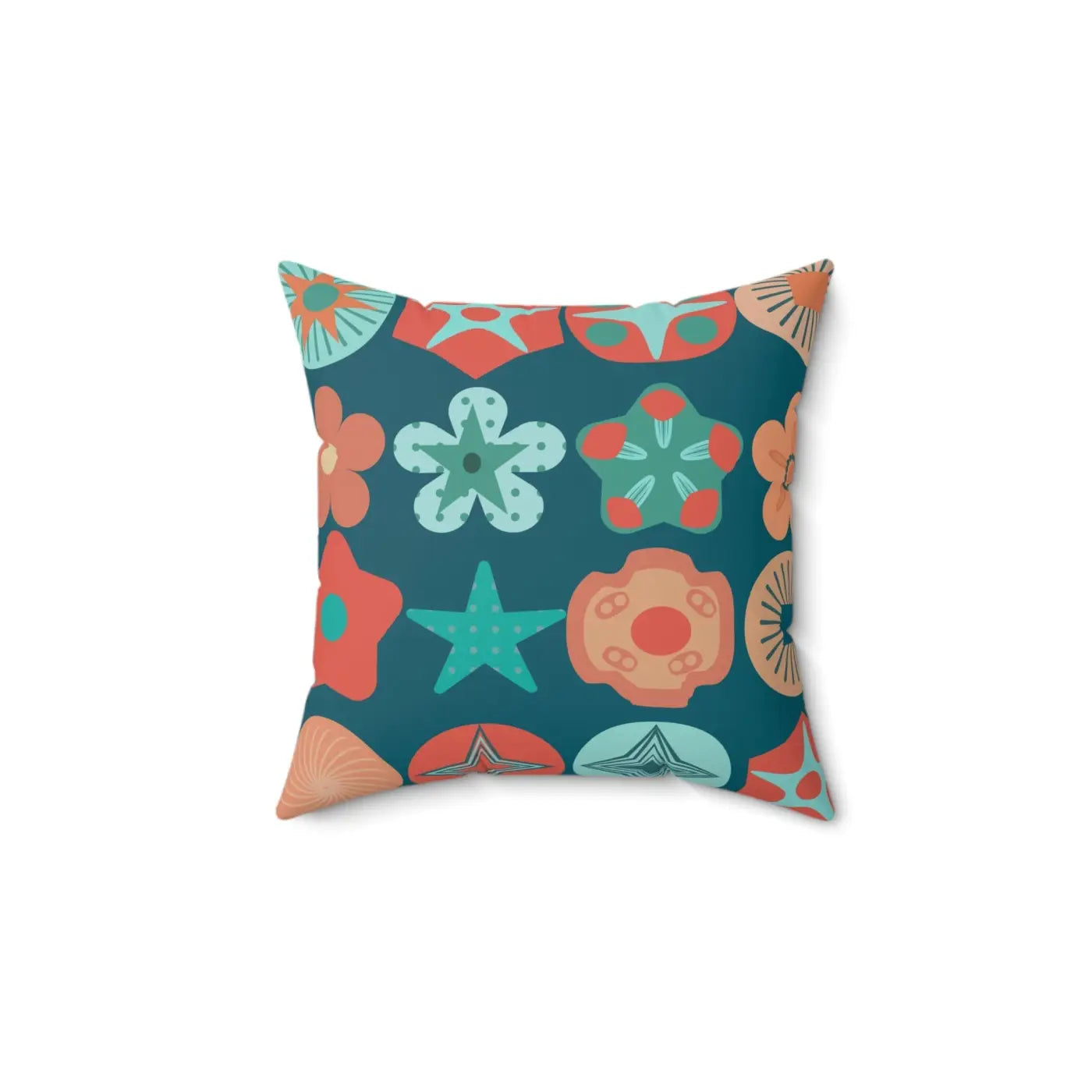 Polyester Square Pillow - Colorful Geometrical Pattern - DipaliZ