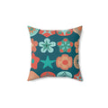Polyester Square Pillow - Colorful Geometrical Pattern - DipaliZ