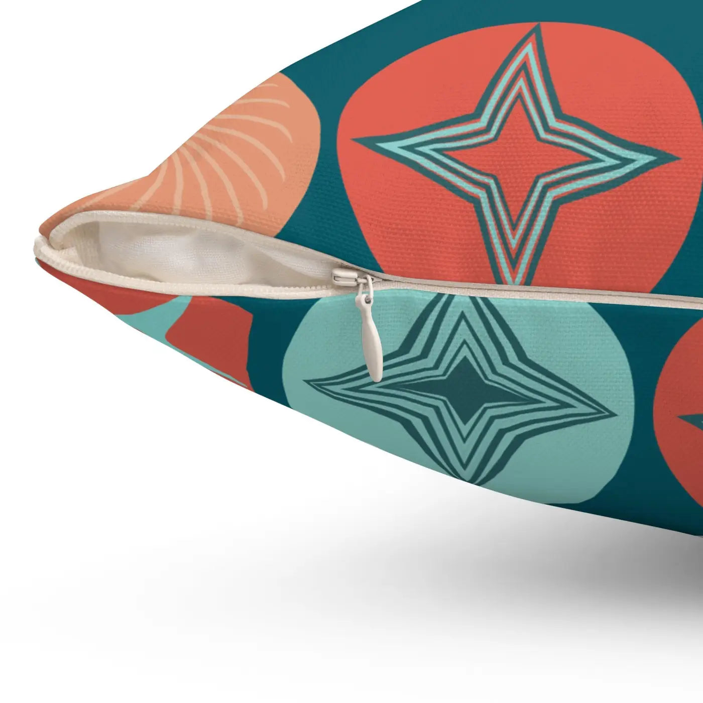 Polyester Square Pillow - Colorful Geometrical Pattern - DipaliZ