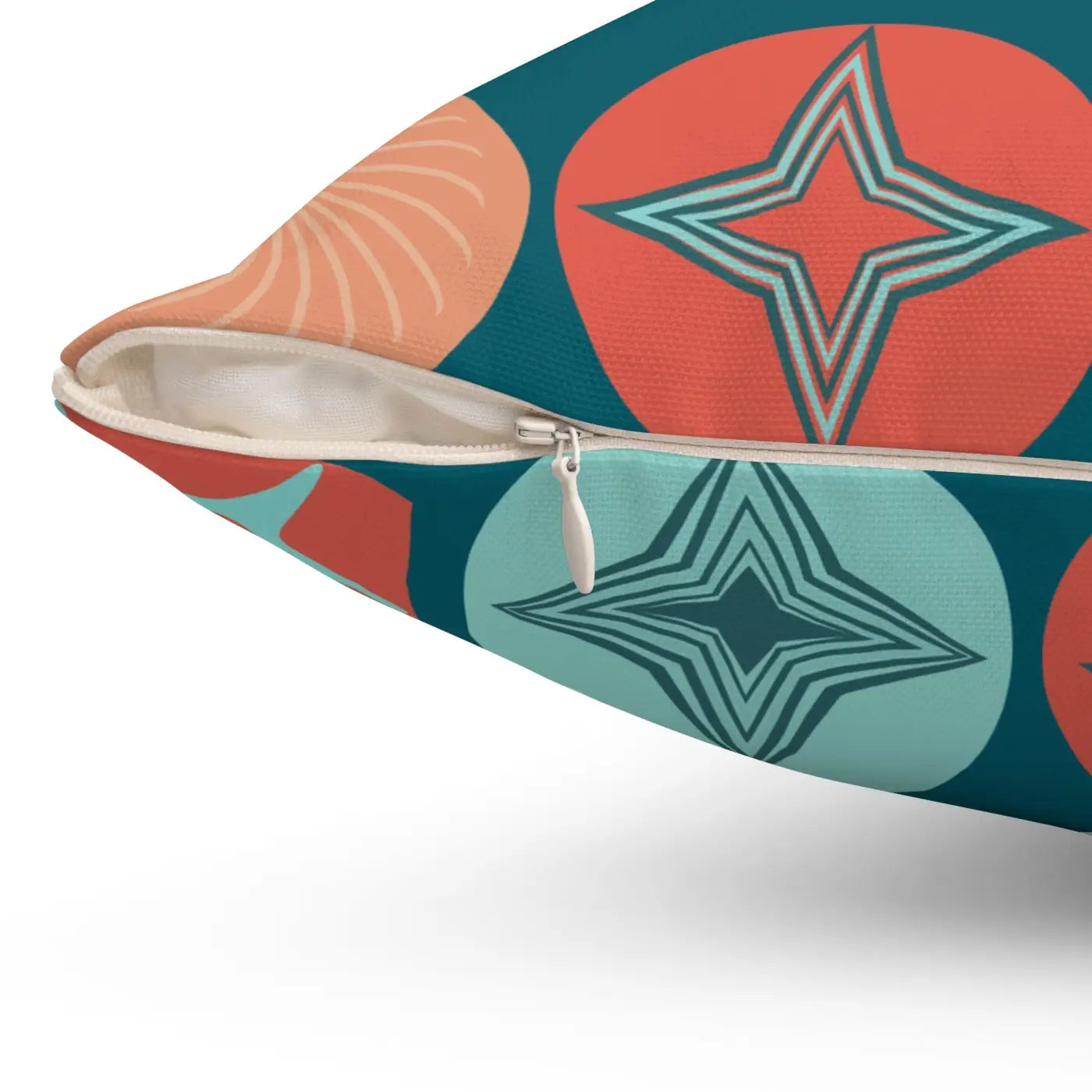 Polyester Square Pillow - Colorful Geometrical Pattern - DipaliZ