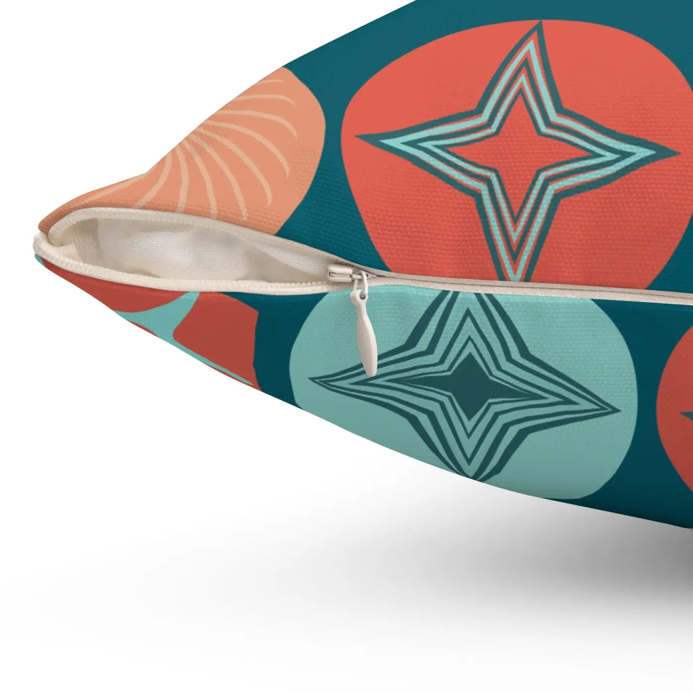 Polyester Square Pillow - Colorful Geometrical Pattern - DipaliZ