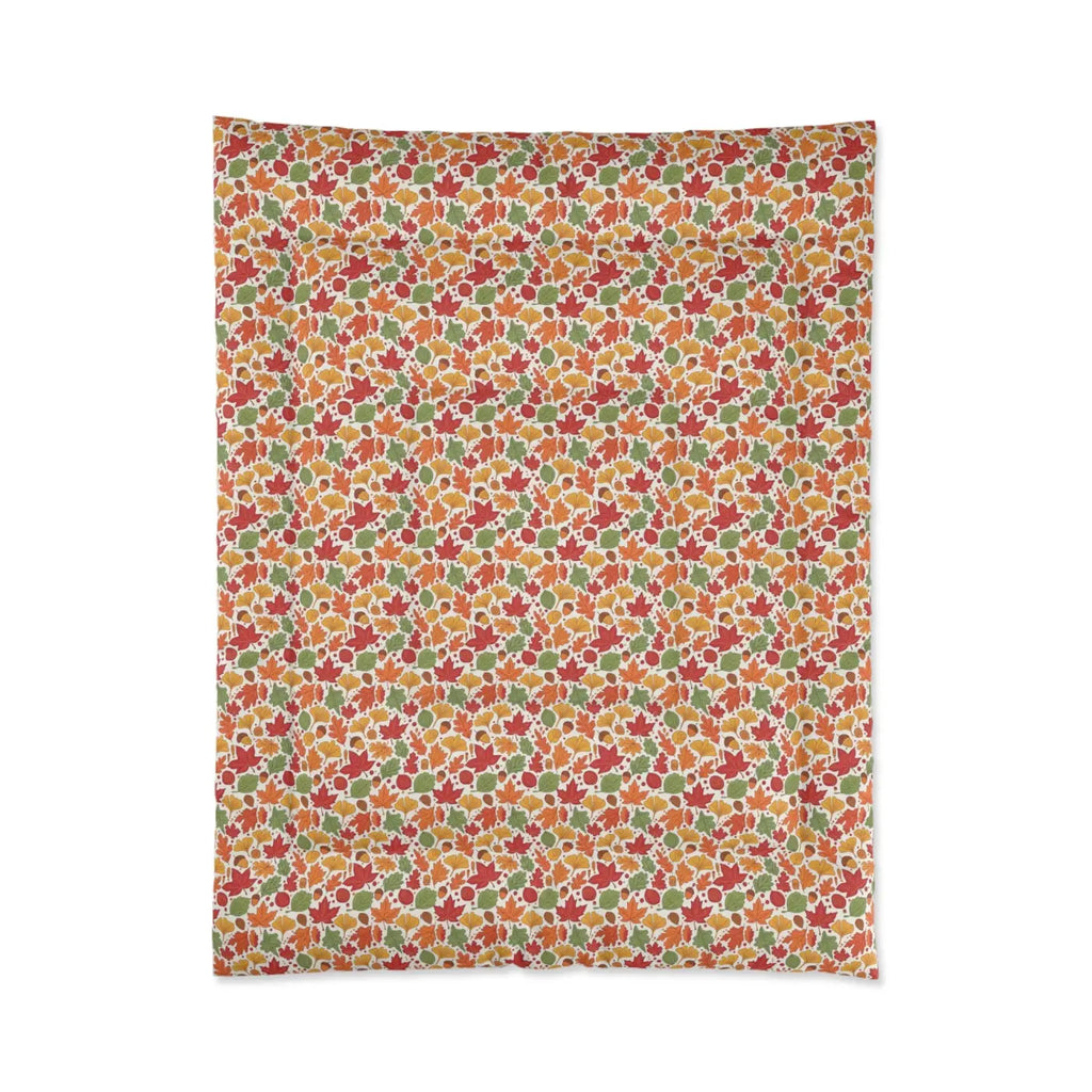 Cozy Comforter - Colorful Leaves Pattern Design - DipaliZ