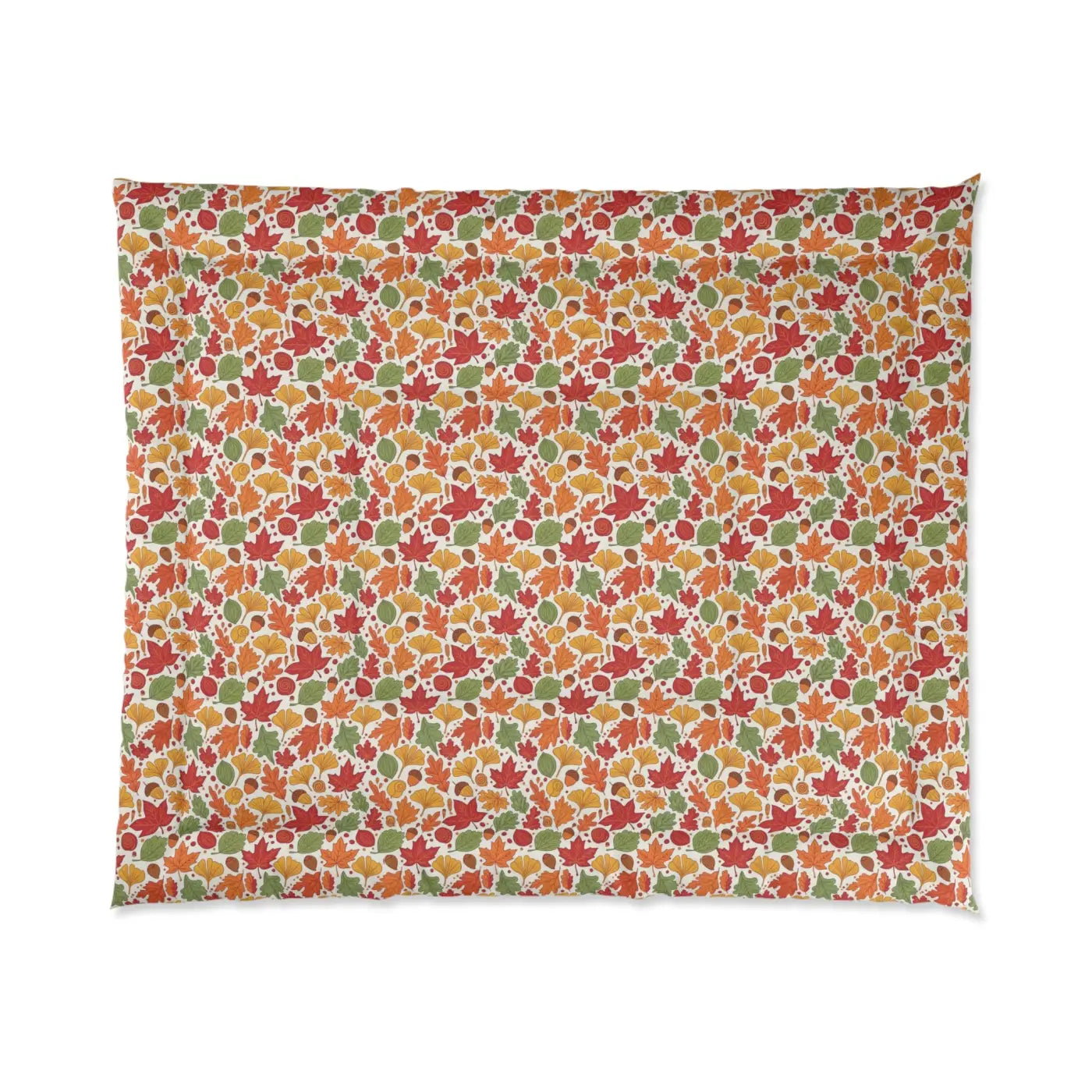 Cozy Comforter - Colorful Leaves Pattern Design - DipaliZ