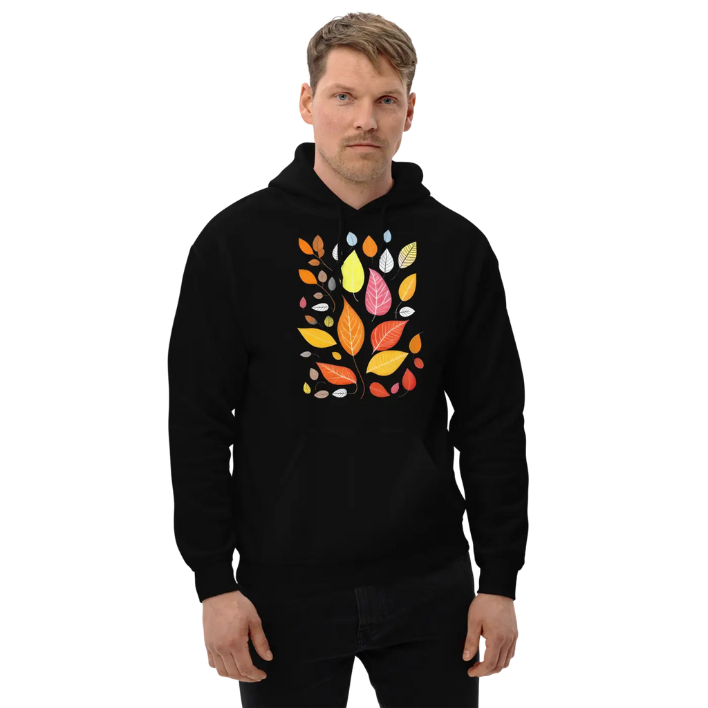 Colorful Leaves Unisex Hoodie - Autumn Comfort - DipaliZ