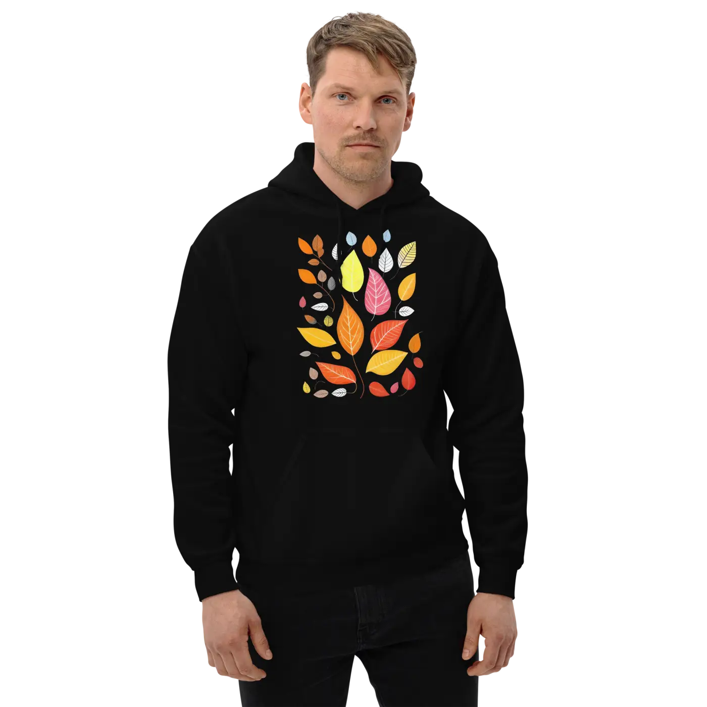 Colorful Leaves Unisex Hoodie - Autumn Comfort - DipaliZ