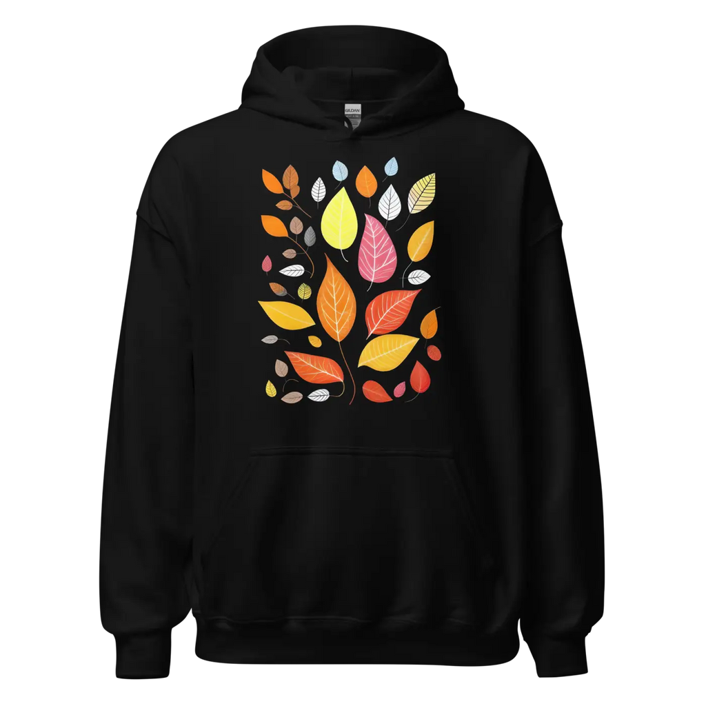 Colorful Leaves Unisex Hoodie - Autumn Comfort - DipaliZ