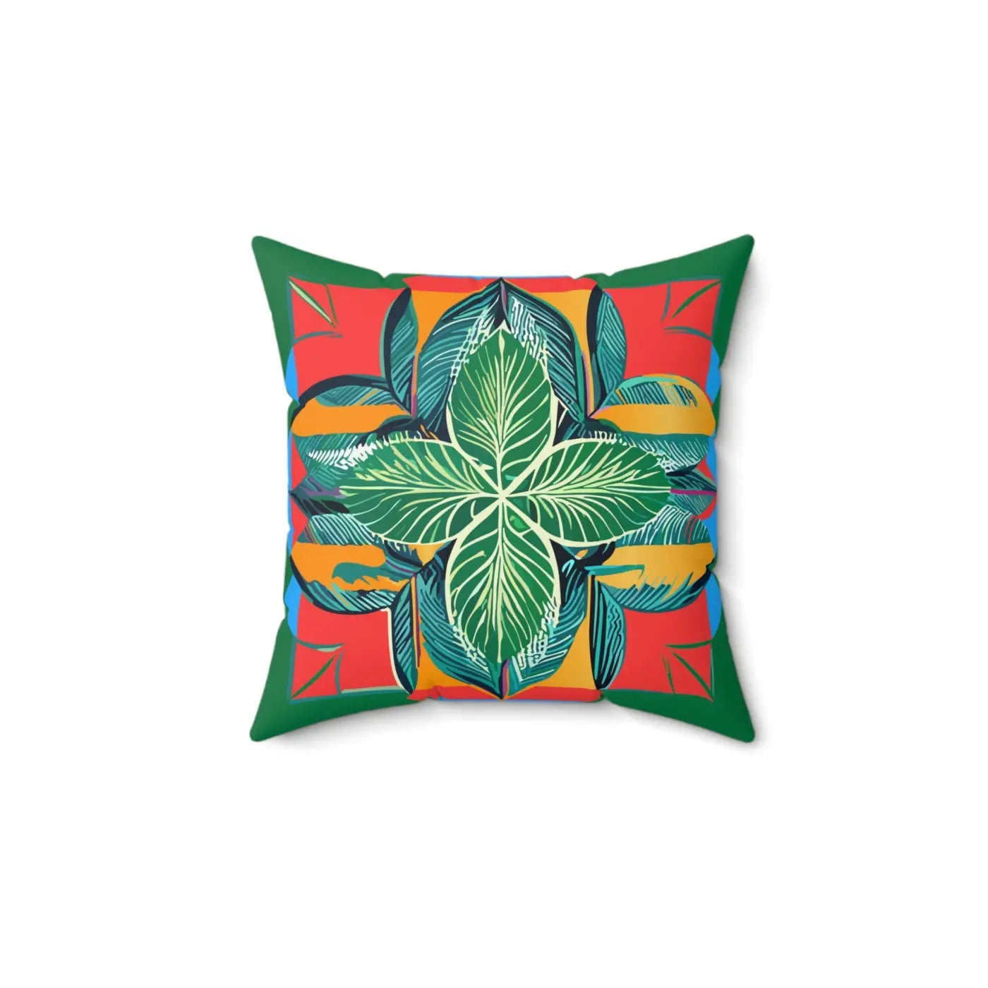 Colorful Mandal Pattern Polyester Throw Pillow - Vibrant Decor - DipaliZ