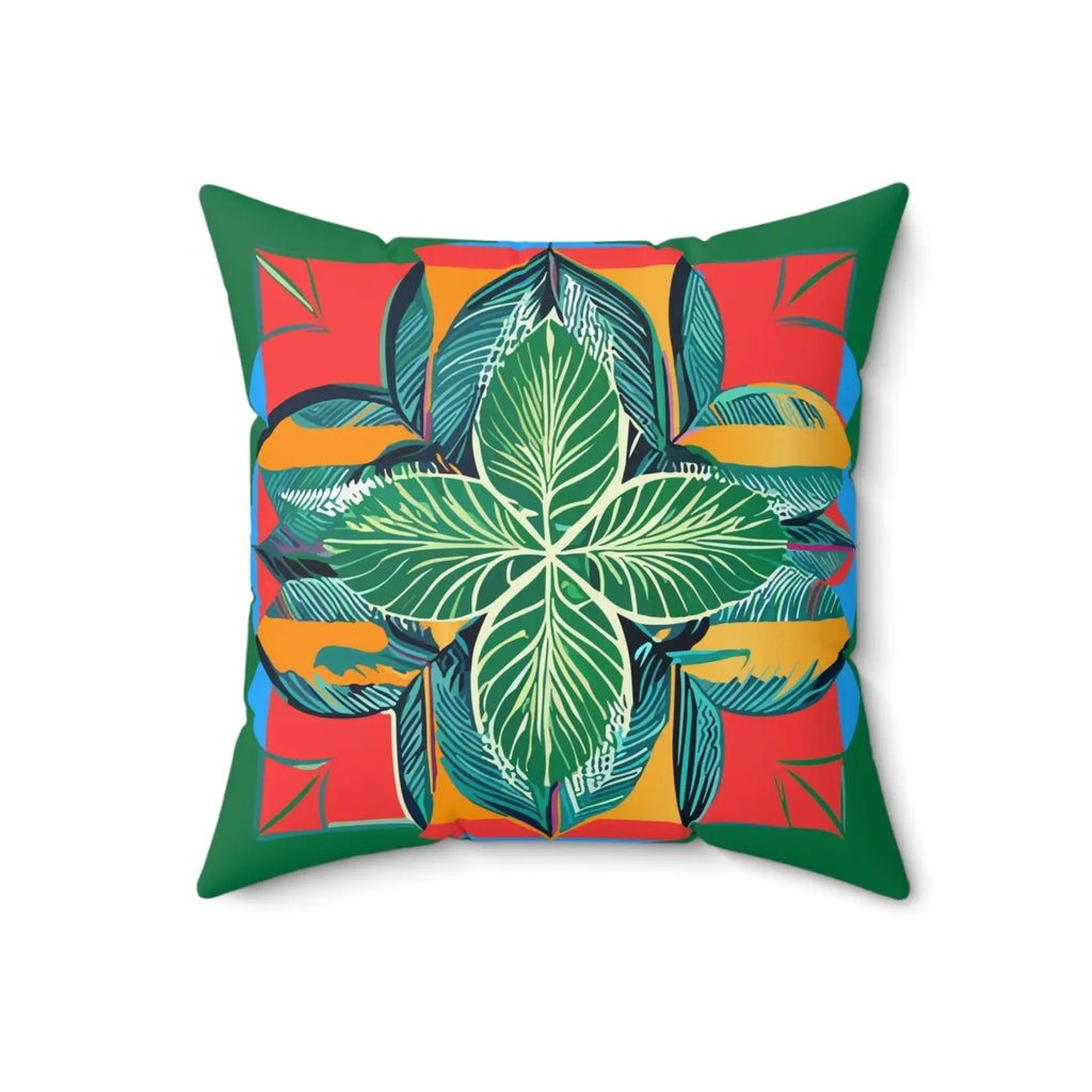 Colorful Mandal Pattern Polyester Throw Pillow - Vibrant Decor - DipaliZ