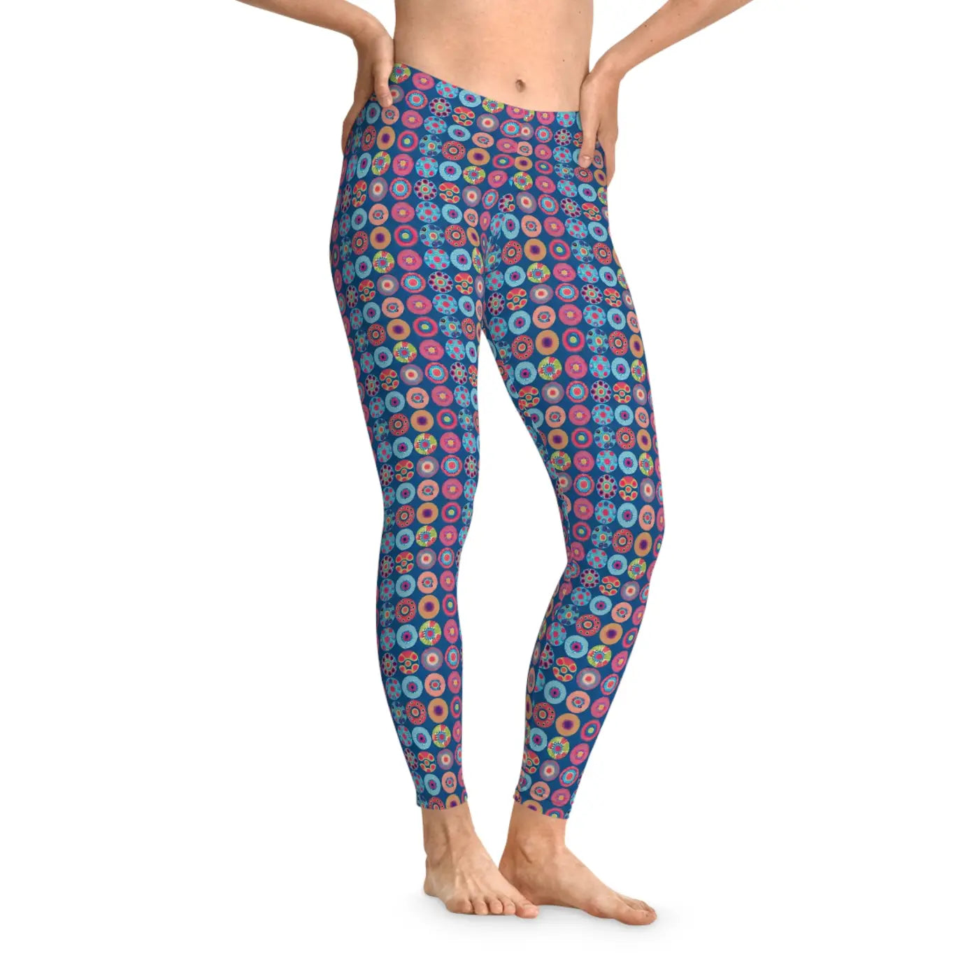 Colorful Pattern Spandex Leggings - Women's Activewear - DipaliZ