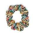 Custom Scrunchie - Colorful Zigzag Pattern Jersey Knit - DipaliZ