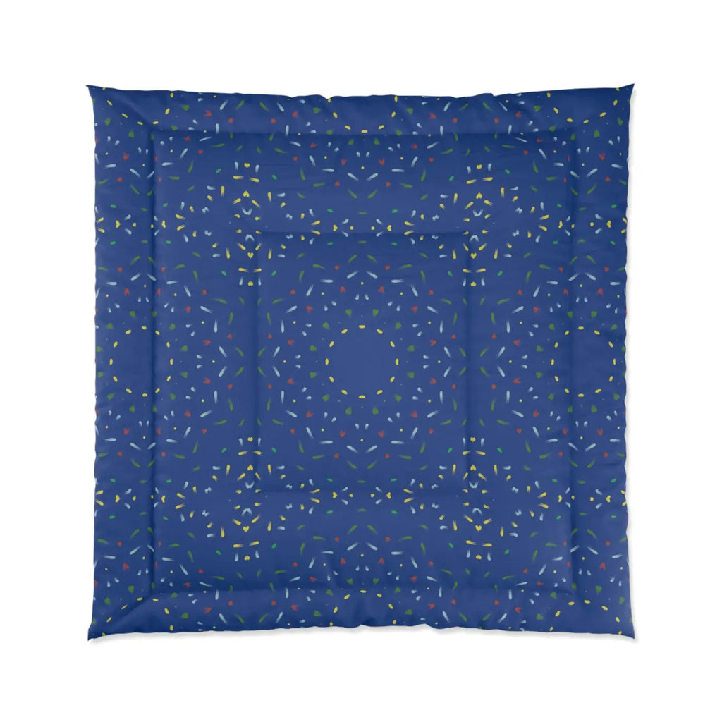 Blue Confetti Comforter - Bold Bedroom Style - DipaliZ