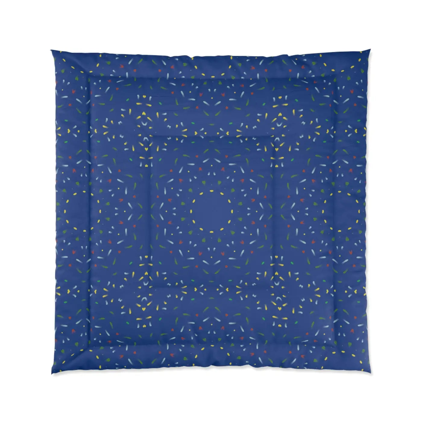 Blue Confetti Comforter - Bold Bedroom Style - DipaliZ