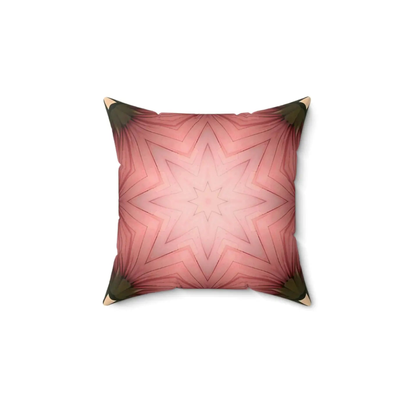 Coral Abstract Pattern Polyester Square Pillow - Home Decor - DipaliZ