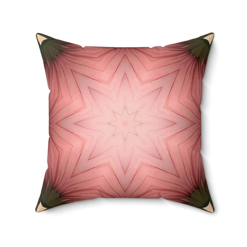 Coral Abstract Pattern Polyester Square Pillow - Home Decor - DipaliZ