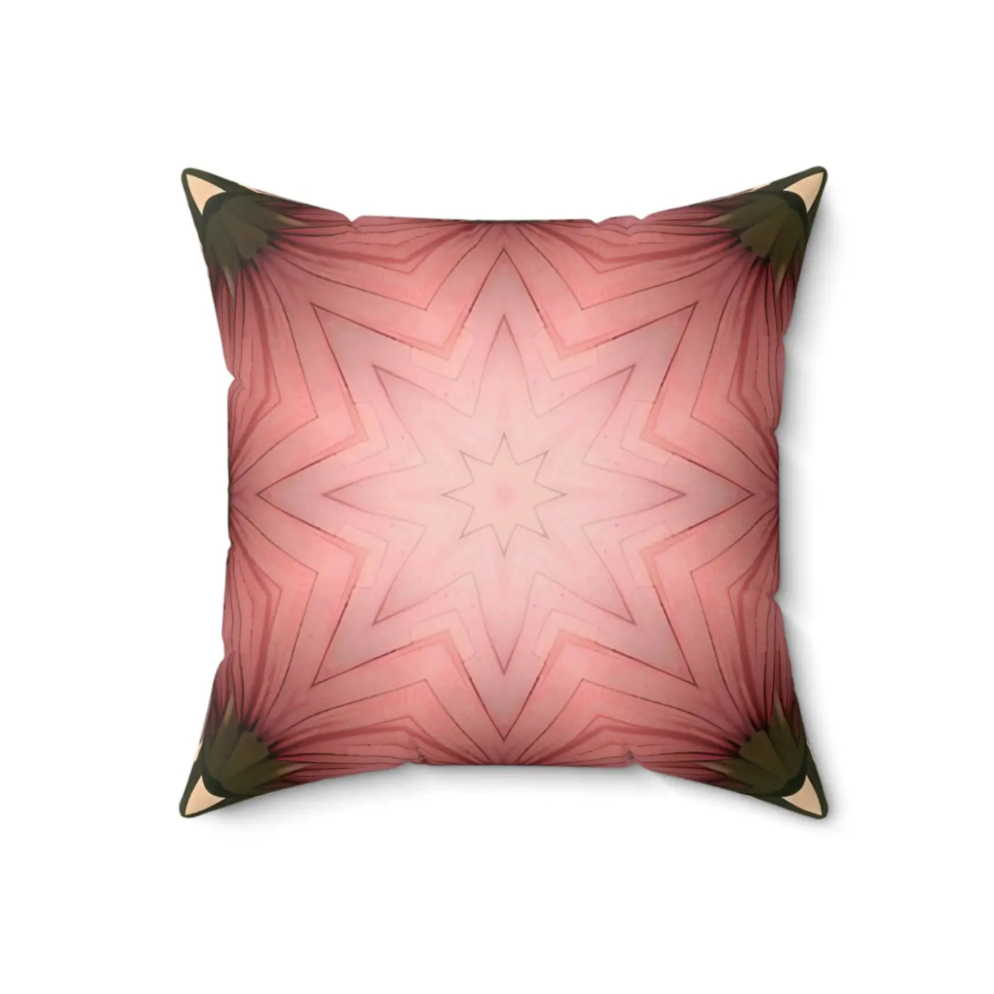 Coral Abstract Pattern Polyester Square Pillow - Home Decor - DipaliZ