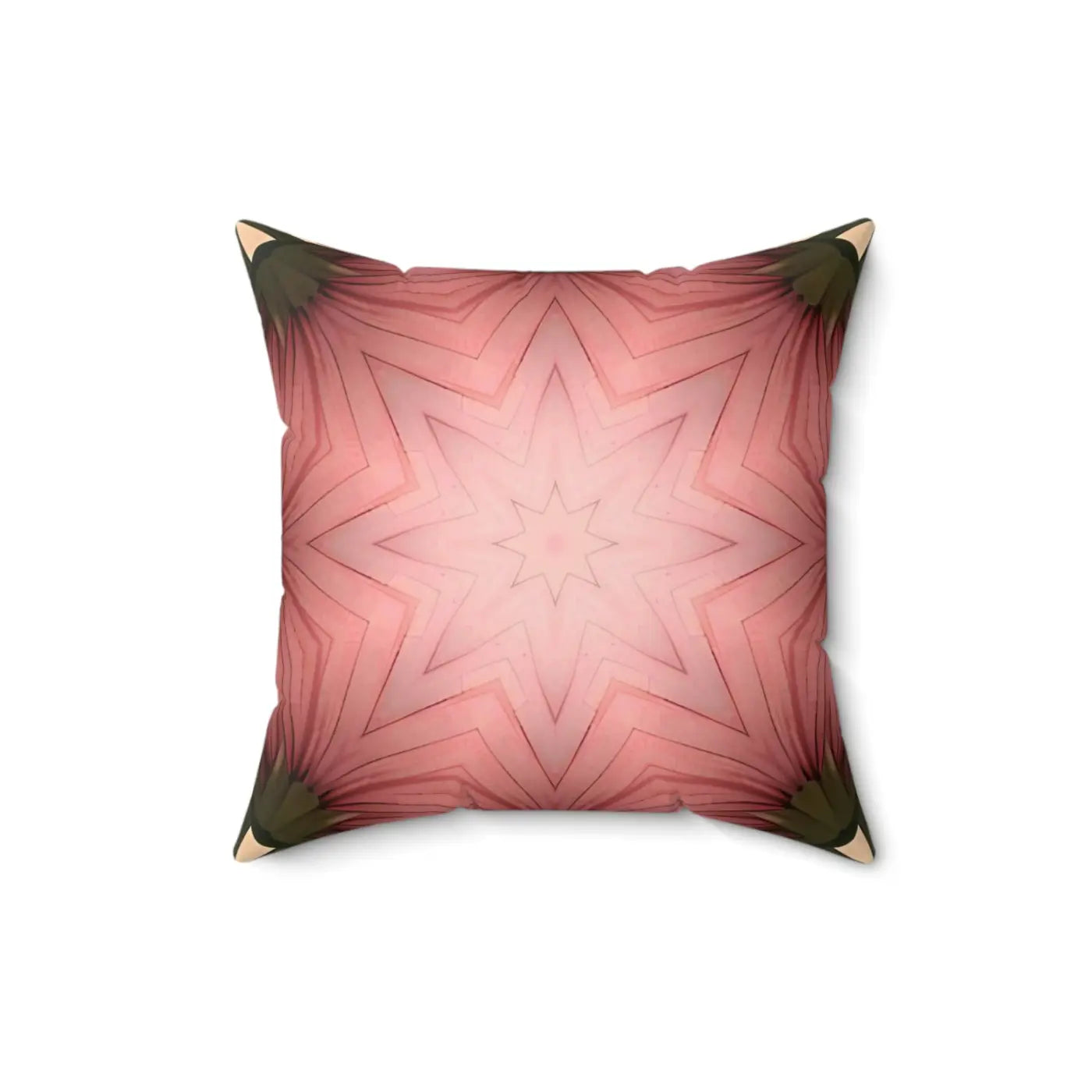 Coral Abstract Pattern Polyester Square Pillow - Home Decor - DipaliZ