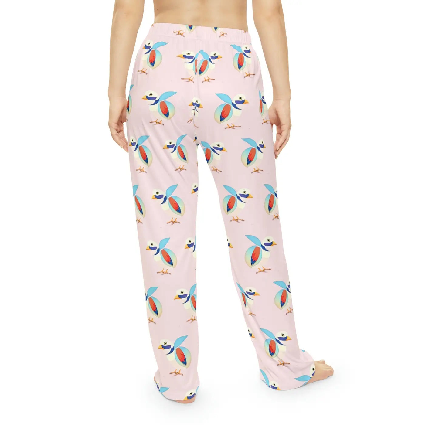 Women's Pajama Pants - Cute Bird Print Loungewear - DipaliZ