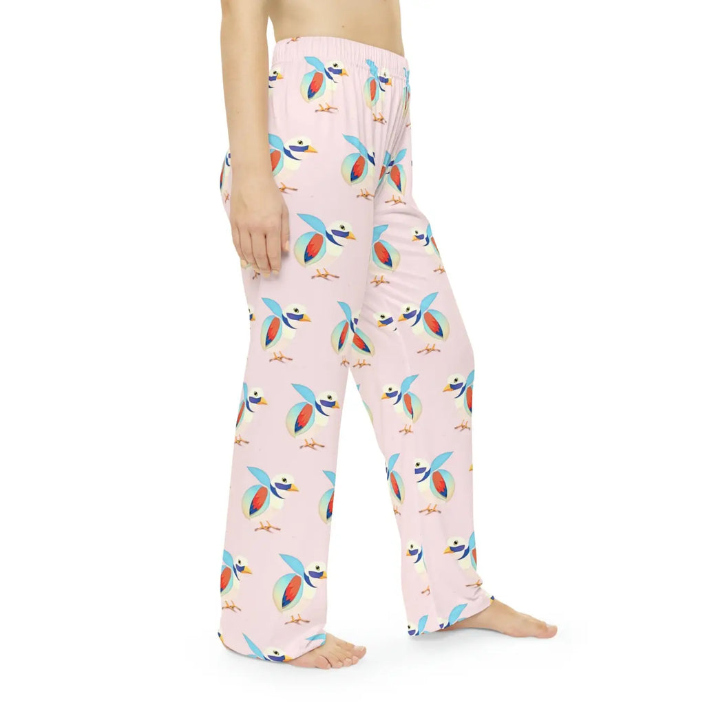 Women's Pajama Pants - Cute Bird Print Loungewear - DipaliZ