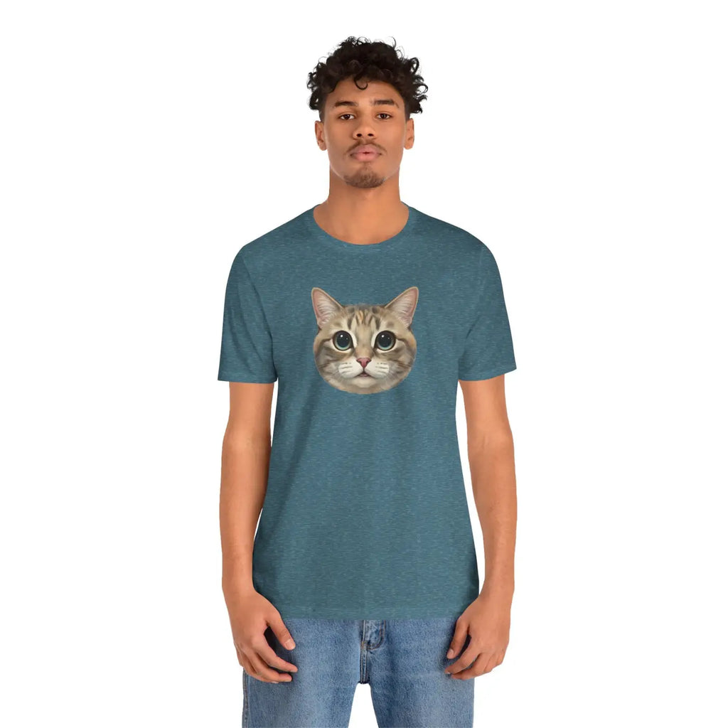 Unisex Jersey Short Sleeve Tee - Cute Cat Design - DipaliZ