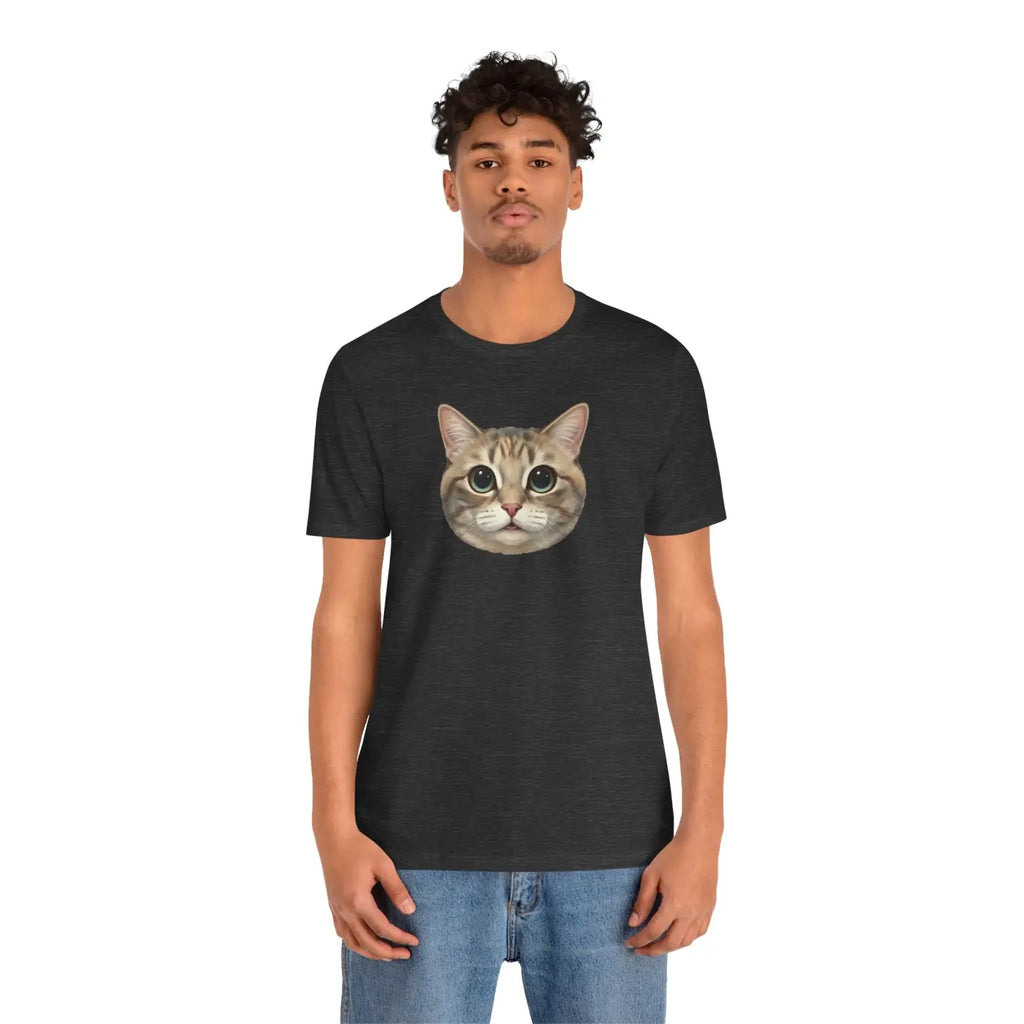 Unisex Jersey Short Sleeve Tee - Cute Cat Design - DipaliZ