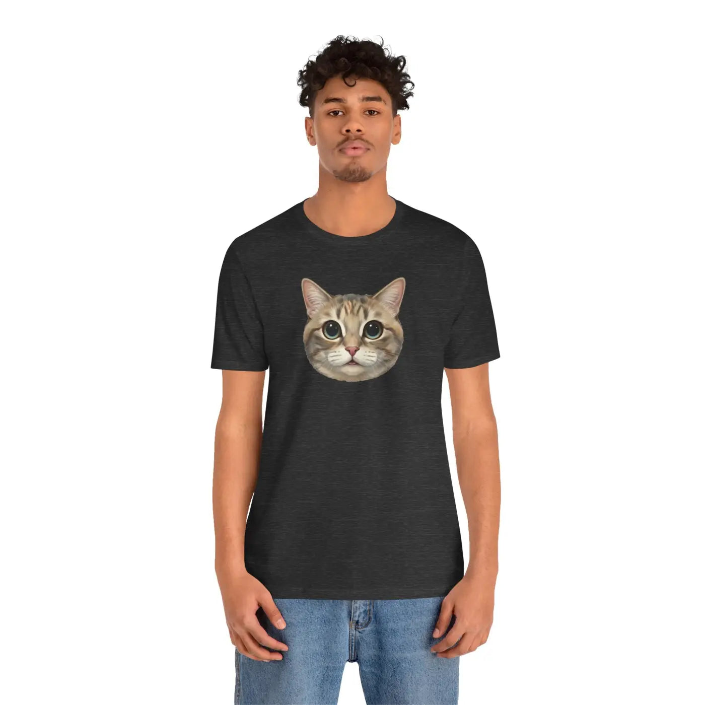 Unisex Jersey Short Sleeve Tee - Cute Cat Design - DipaliZ
