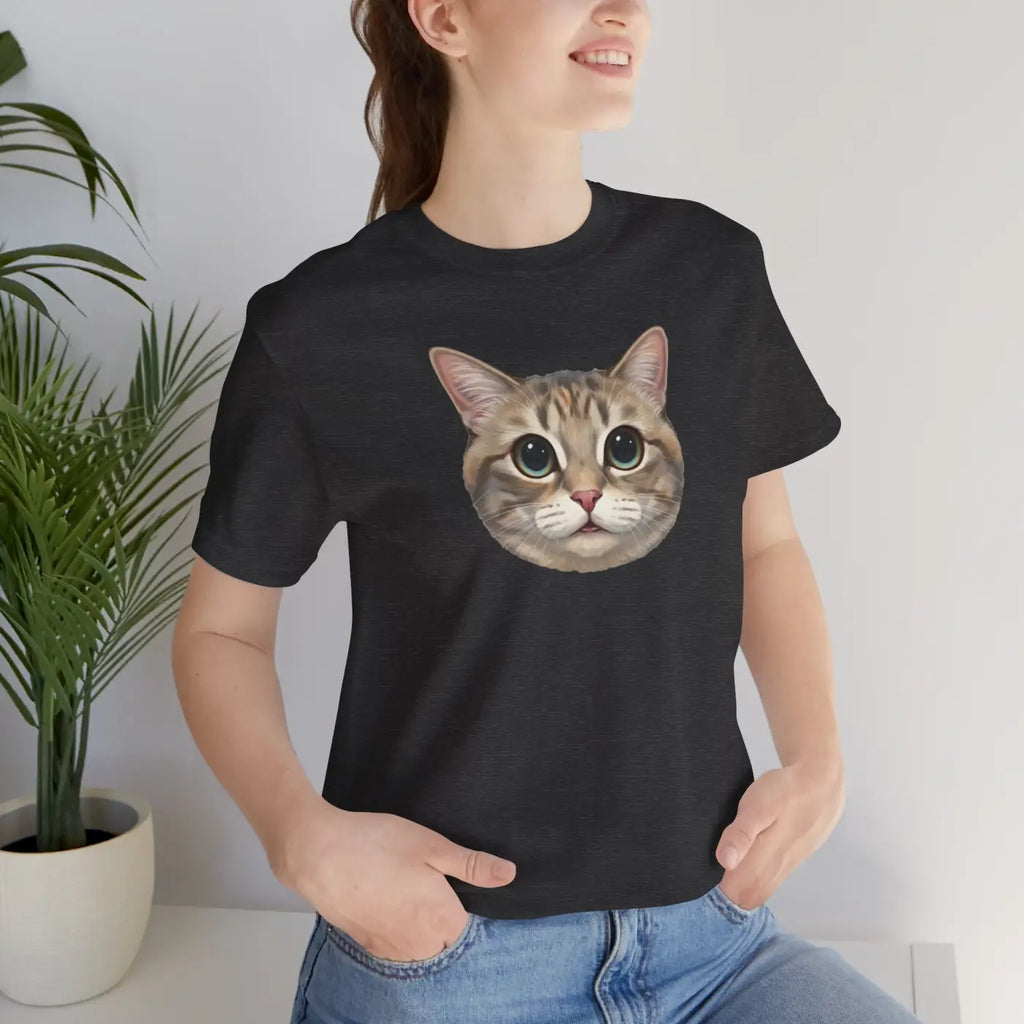 Unisex Jersey Short Sleeve Tee - Cute Cat Design - DipaliZ