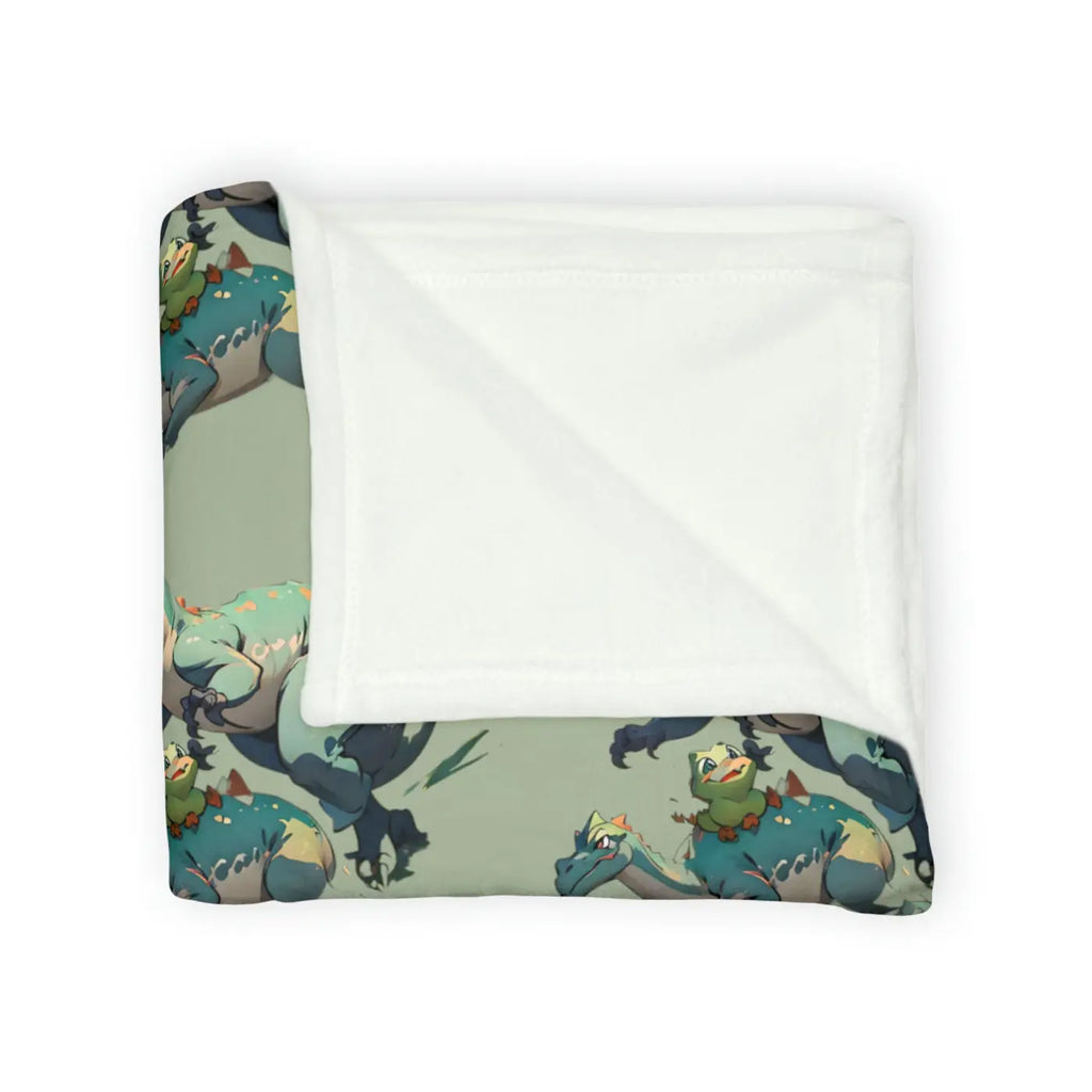 Soft Polyester Blanket - Cute Dinosaur Print - DipaliZ