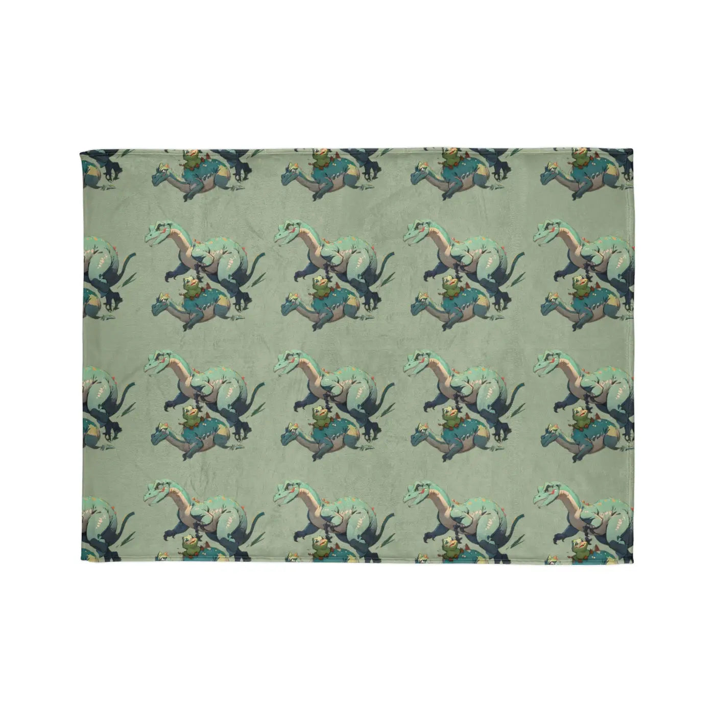 Soft Polyester Blanket - Cute Dinosaur Print - DipaliZ