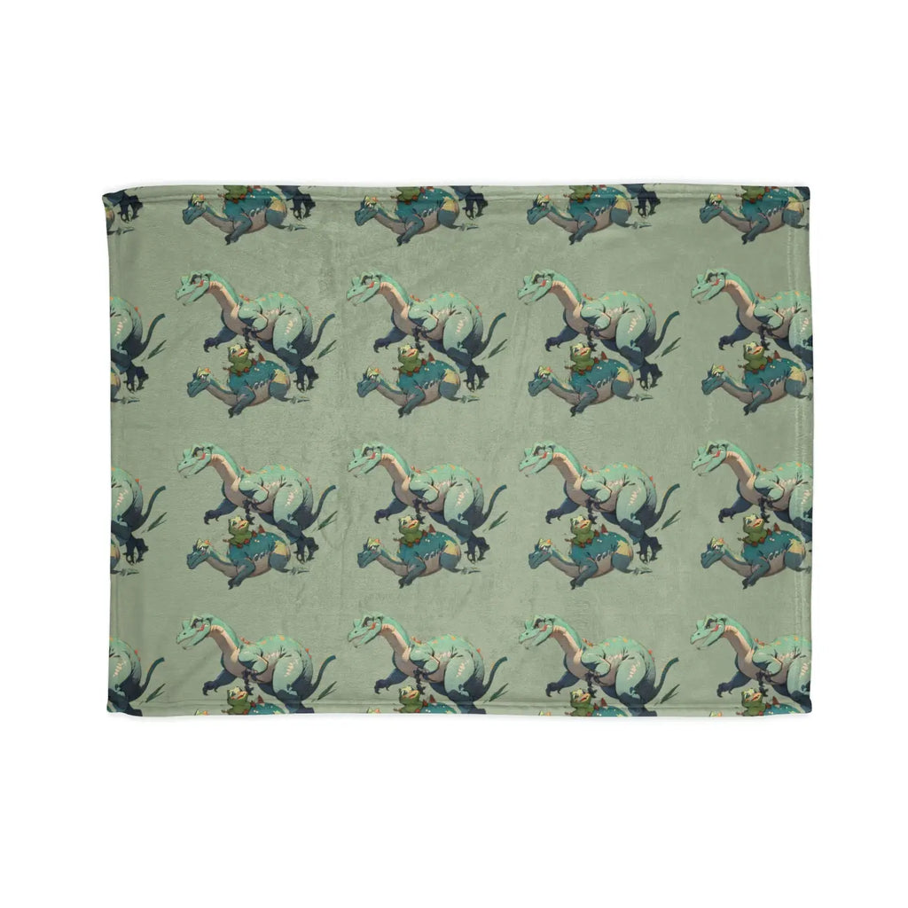 Soft Polyester Blanket - Cute Dinosaur Print - DipaliZ