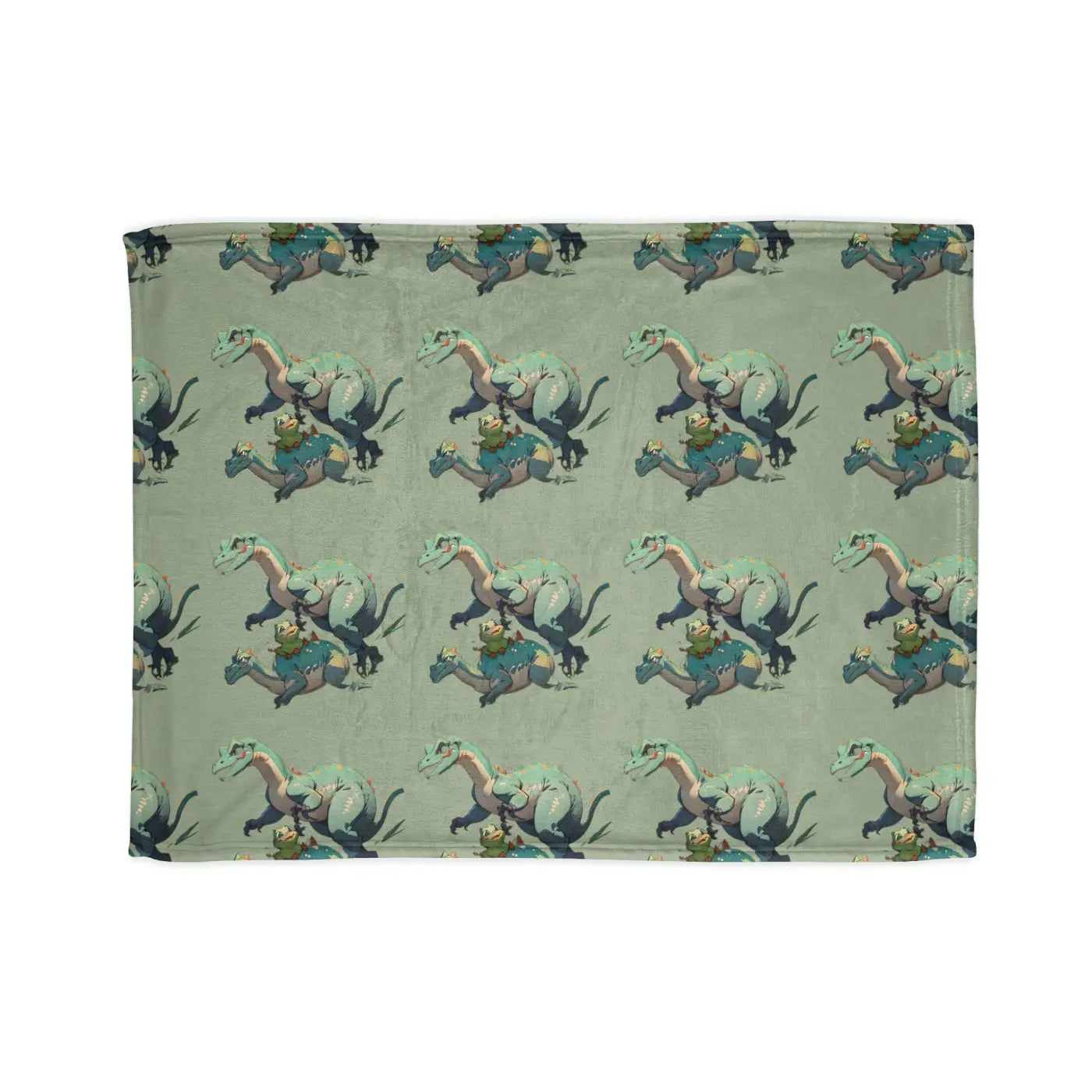 Soft Polyester Blanket - Cute Dinosaur Print - DipaliZ