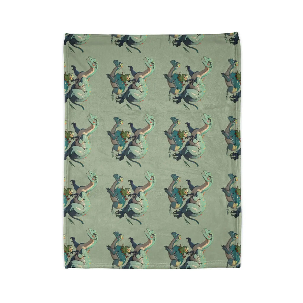 Soft Polyester Blanket - Cute Dinosaur Print - DipaliZ