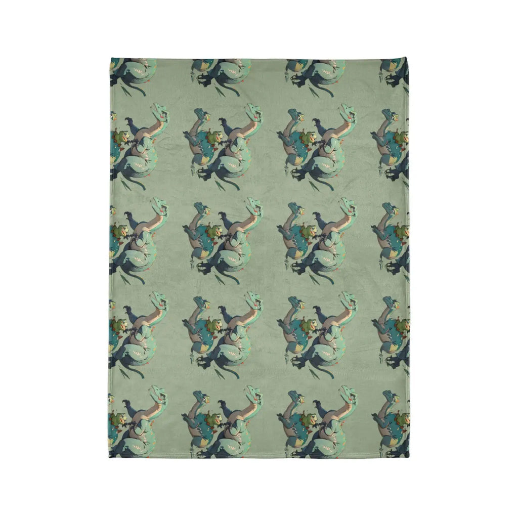 Soft Polyester Blanket - Cute Dinosaur Print - DipaliZ